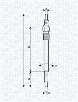 Candela incandescente Candeletta metallica 062900012304 MAGNETI MARELLI per PUCH - Immagine 2