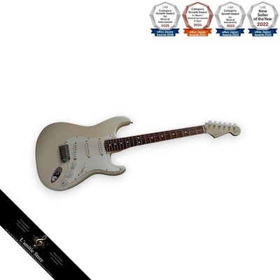 Fender USA Jeff Beck Stratocaster Olympic White E-Gitarre