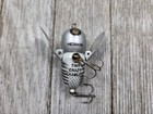Vintage Heddon Tiny Crazy Crawler FISHING LURE Grey Silver Black Stripes  — photo 6