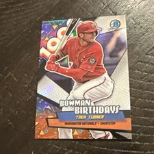 2018 Bowman - Bowman Birthdays Trea Turner #BB-TT