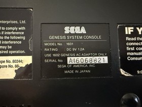 Original SEGA Genesis 1601 Lot: 1 Console, 3 Controllers, 15 Games READ