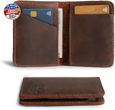 Hide & Drink, Bifold Wallet, Slim Card Holder, Minimalist Traveler Wallet, Vinta