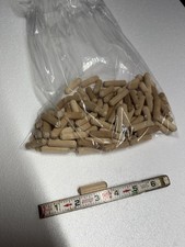 3/8" x 1-1/2" grooved fluted wooden dowel pin 100 wood pieces