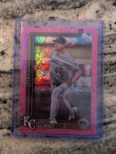 2025 Topps Series 1 Base Parallel PINK Holo Foil #206 Seth Lugo Royals Baseball