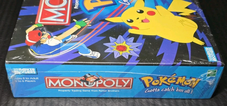 1999 HASBRO POKEMON COLLECTOR'S EDITION MONOPOLY BOARD GAME FACTORY SEALED NEW - Image 4 of 4