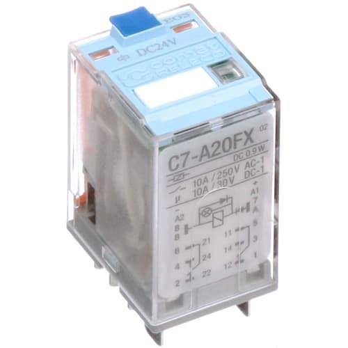 1Pc TURCK C7-A20FX/024VDC Relay,E-Mech,DPDT,24VDC Coil,10A 250V Swtchng,w/L