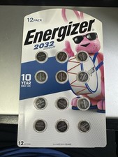 Energizer 2032 Lithium Battery 12 Count Coin Cell Button Batteries