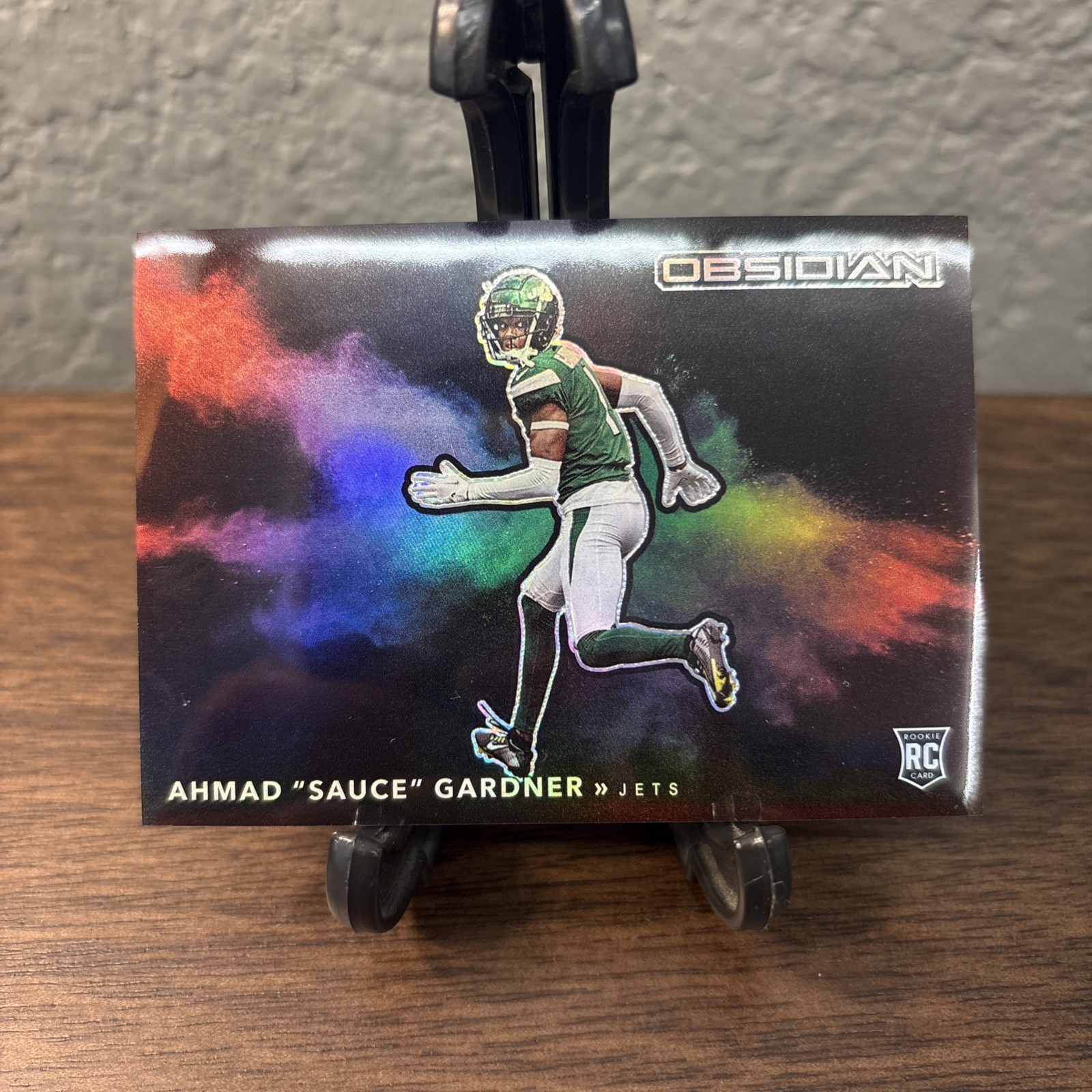 Ahmad "Sauce" Gardner 2022 Panini Obsidian Color Blast Black Rookie RC SP