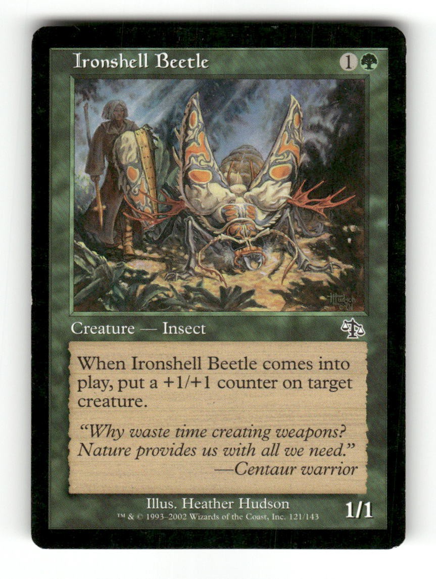 Ironshell Beetle 121 Common Judgment Magic: The Gathering Near Mint