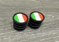 Italy Flag Bicycle Bike Handlebar Bar End Plugs Italian