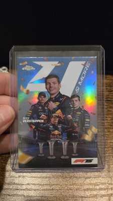 2025 Topps Chrome F1 Max Verstappen 4 & More Insert 4N-1 Red Bull Racing