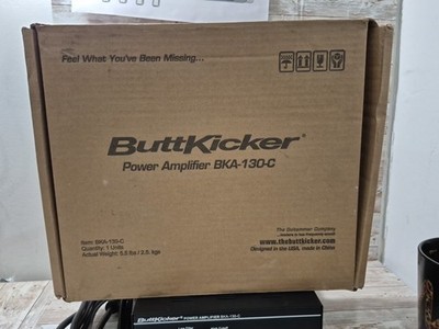 Buttkicker BKA-130-C, Power Amplifier Amp, W/ Power Cord & Remote.