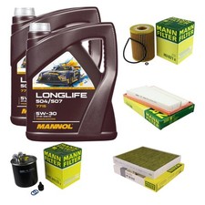 MANN Inspektionspaket 10L MANNOL Longlife 504/507 5W-30 f&uuml;r Mercedes W463