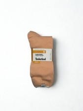 Timberland Women's Cushioned Crew Socks 3 Pairs - Wool Blend Thermal Salmon Pink