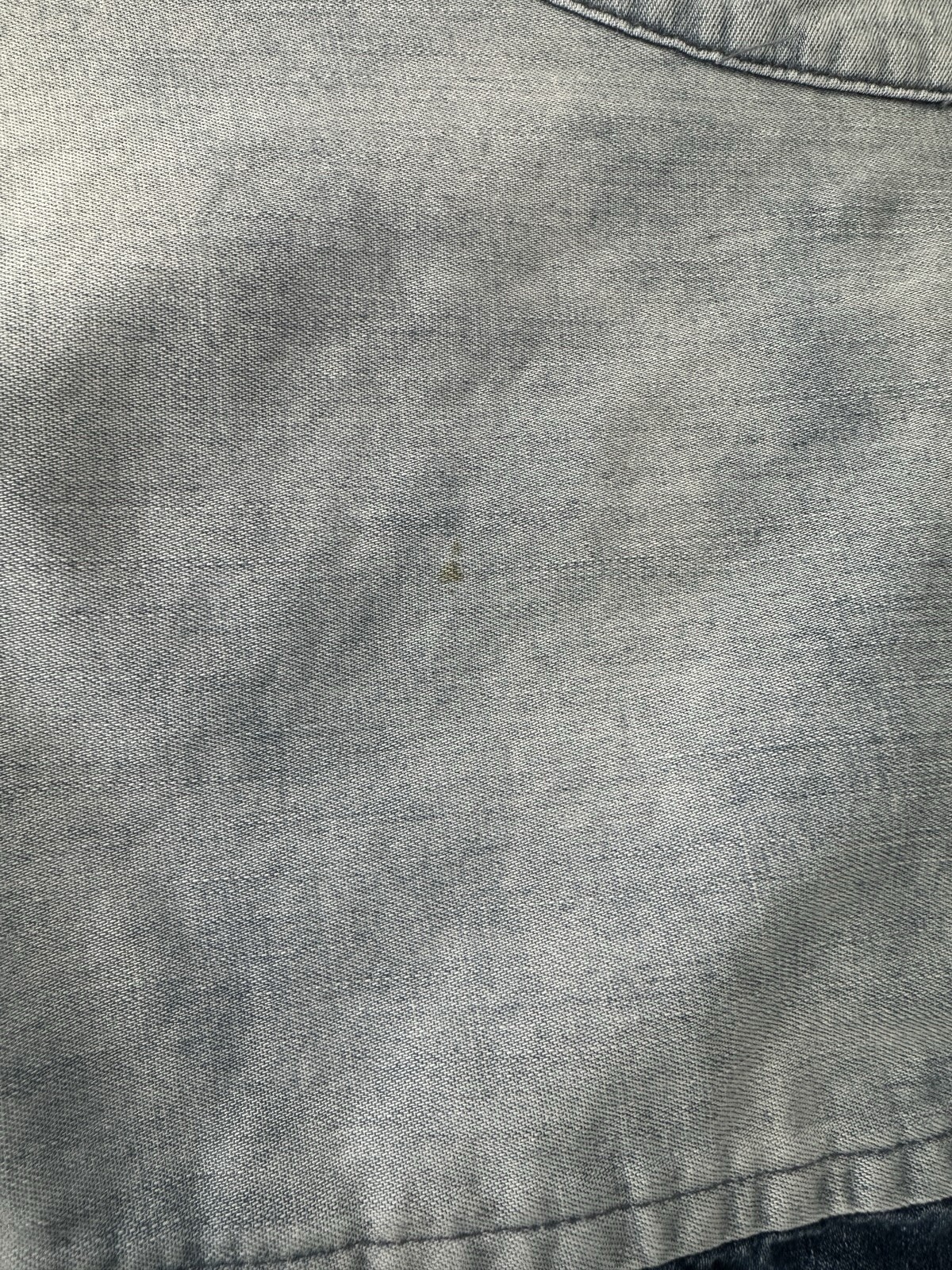 NYDJ Split Neck Button Up Chambray Colorblock Den… - image 9