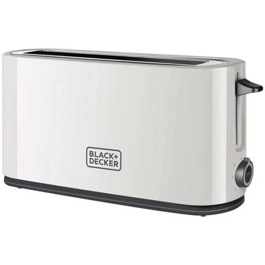 Grille-pain 1 fente Black+Decker BXTO1001E blanc 1000W pour grandes tranches