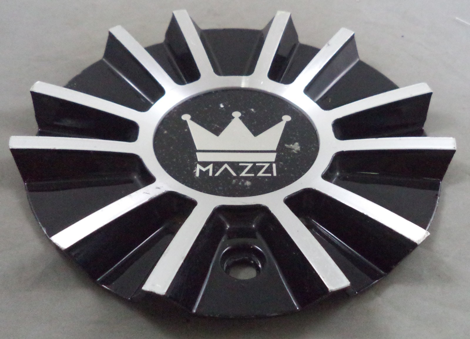 Mazzi Wheels Gloss Black / Silver Custom Wheel Center Cap Caps # C10342B01-CAP