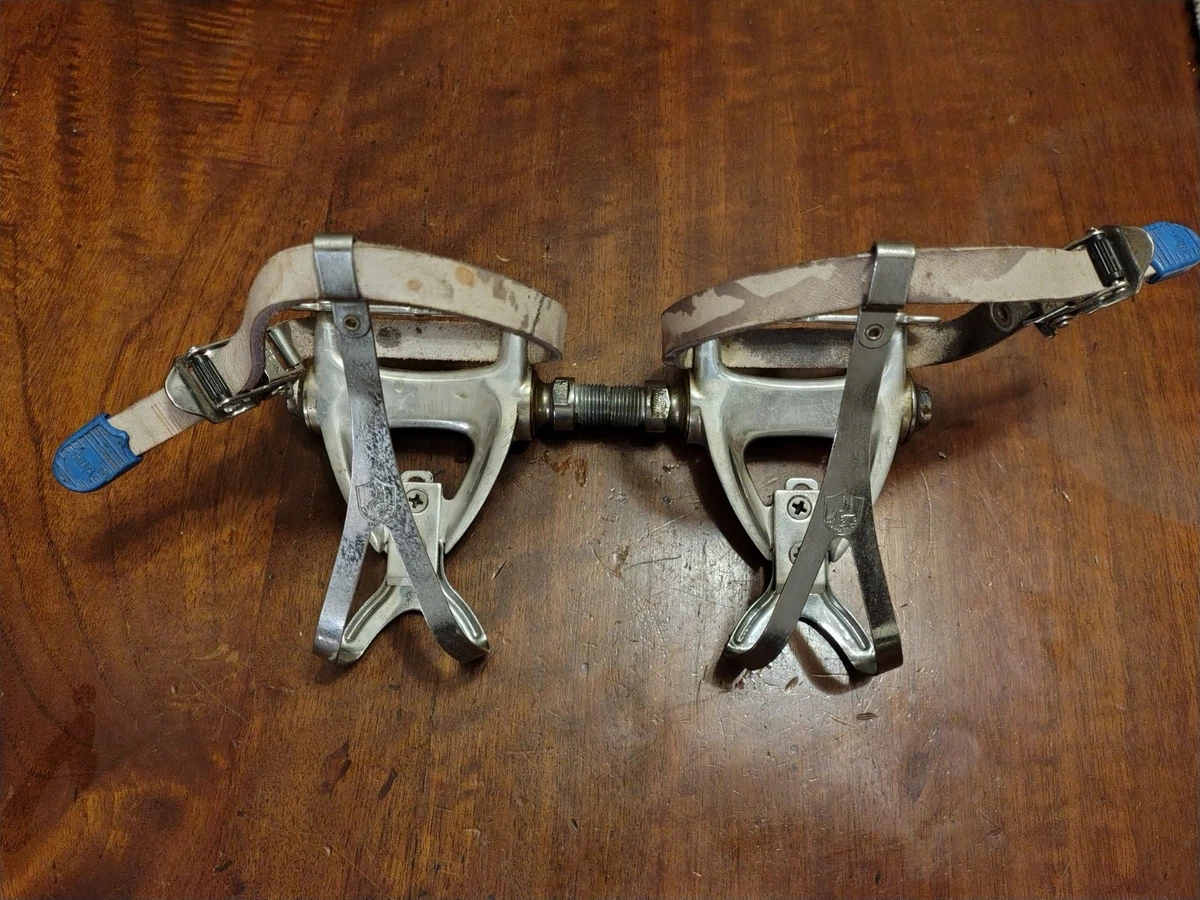 Pédales Campagnolo Avec Calepieds Et Cale-pieds D'origine - Anciennes, Vintage