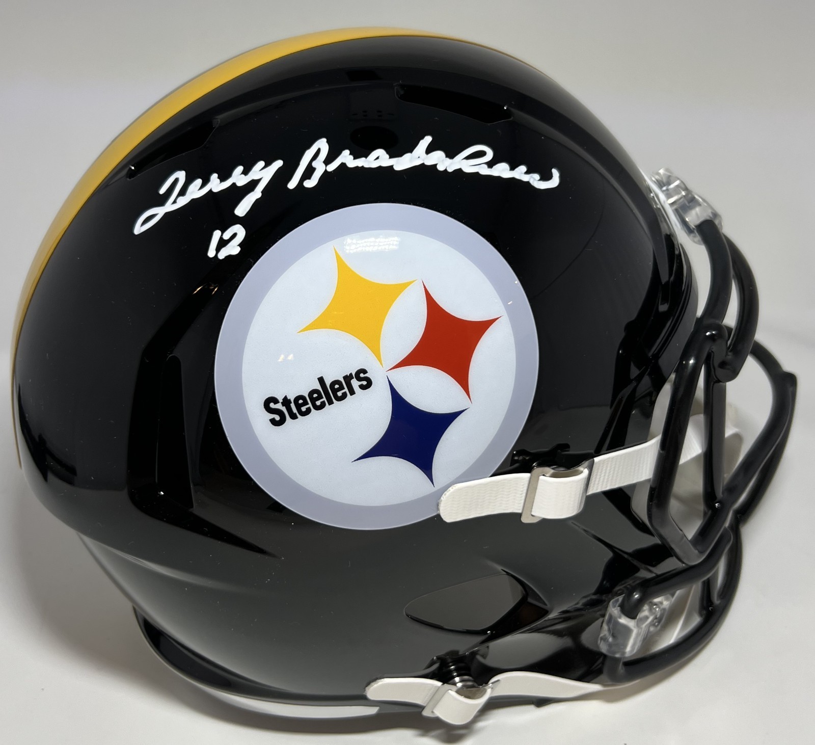 Terry Bradshaw Autographed Signed Pittsburgh Steelers Steelers Full Size Replica Speed Helmet AUTO - BAS 