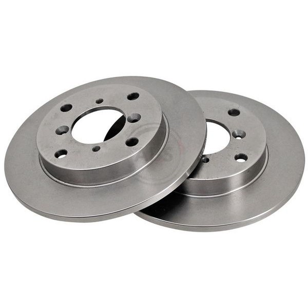 2 Bremsscheiben Voll Ø 240 Mm 10 Mm A.B.S. FüR U.A. Suzuki Swift-image