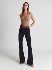Reiss Bonnie-Flare High Rise Flare Jeans Size: 29 RRP£135 Indigo 