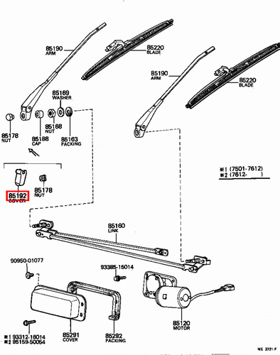 Genuine LandCruiser 45 40 Series FJ BJ Windscreen Wiper Dust End Cover Set of 2 - Picture 6 of 18