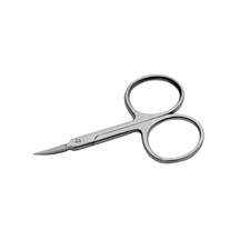 SZCO 3.5" Curved Cuticle Scissors Large Ring Manicure Stainless