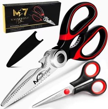 Magnificent Latest Heavy Duty Sharp Kitchen Scissors with Safety Cover and Gift,