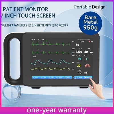 7'' Touch Screen Portable 6 Parameter Human Patient Vital Signs Monitor