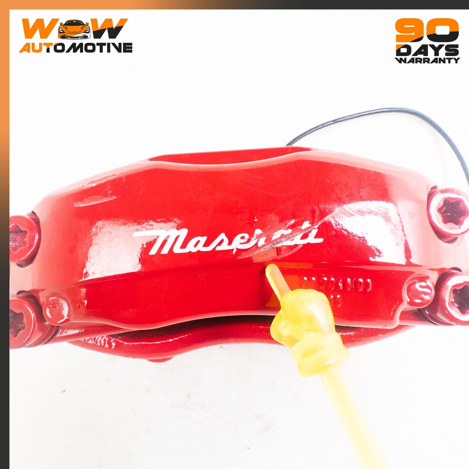 03-16 MASERATI GRANTURISMO FRONT RIGHT LEFT BRAKE CALIPER ASSEMBLY RED SET OEM