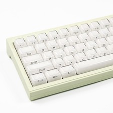 White Crystal Jelly Keycaps Custom Side Printed 113 Keys Translucent OEM Set