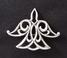 JAMES AVERY VINTAGE STERLING SILVER DOVE BROOCH PIN 1.75 inch Width