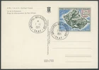 1971, FRENCH ANTARCTIC AIR POST ARCHIPELAGO CROZET 50FR MULTI, FIRST DAY PPC