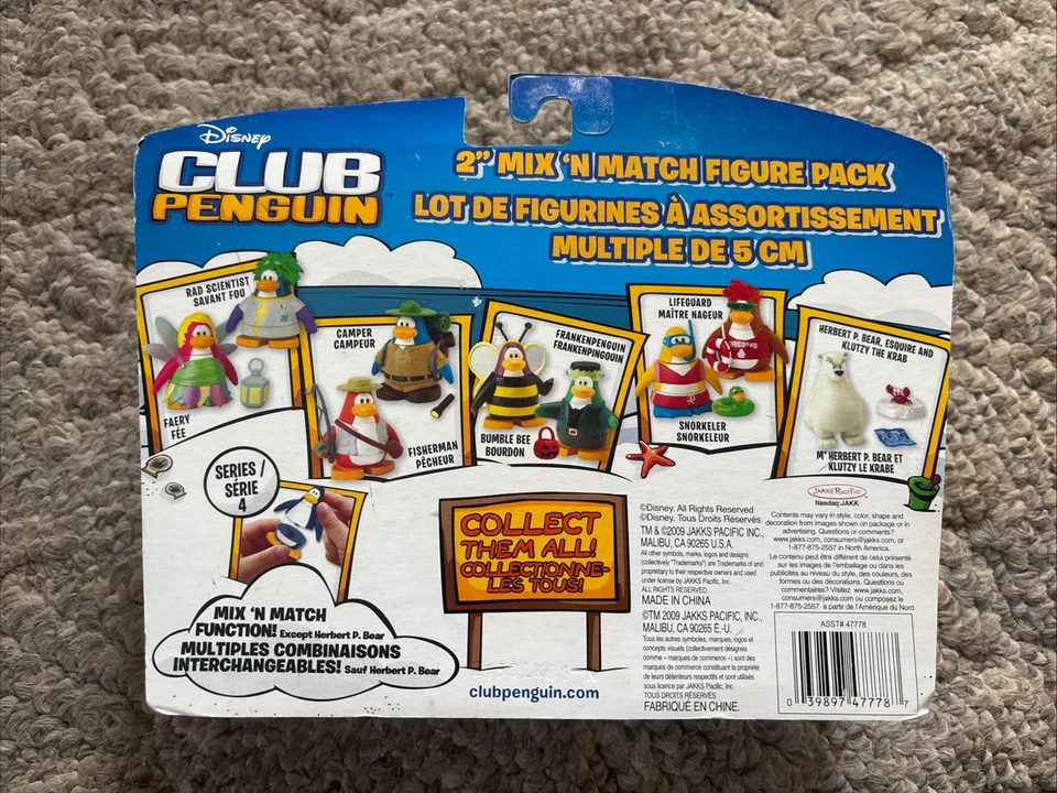 Cámper y pescador Disney Club Penguin Mix 'N Match serie 4 Foto 3 de 3