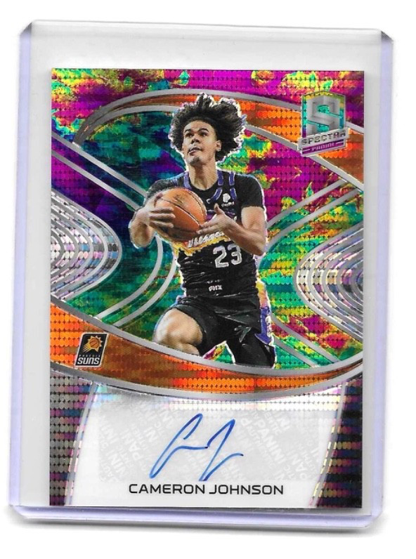 2020-21 Panini Spectra Signatures Cameron Johnson Celestial /49