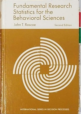 Fundamental Research Statistics for the Behavioral Sciences (International serie