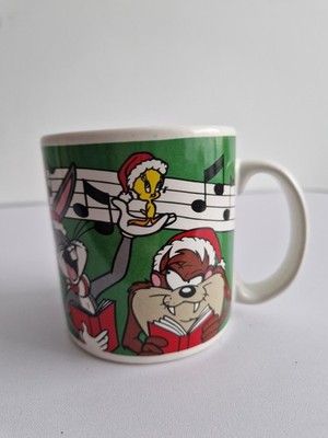 Vintage 1997 Applause Warner Bros Looney Tunes Carollers Weihnachtstasse Retro 