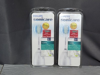 Lot of 2 - Philips Sonicare E-Series Replacement Toothbrush Heads 2-pack HX7022