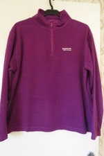 Ladies Regatta 1/4 zip purple fleece UK16