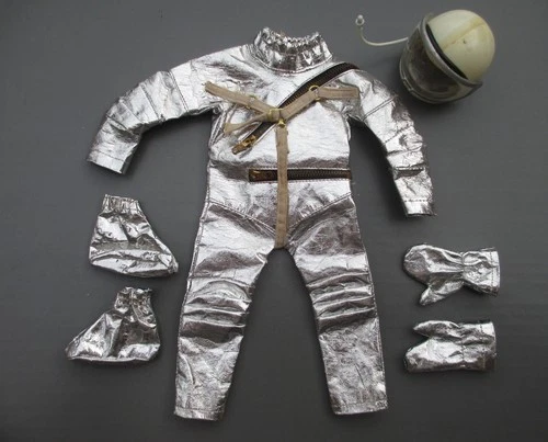 Vintage Gi Joe Early Three Zipper Astronaut Suit w/ Helmet - Great Condition!