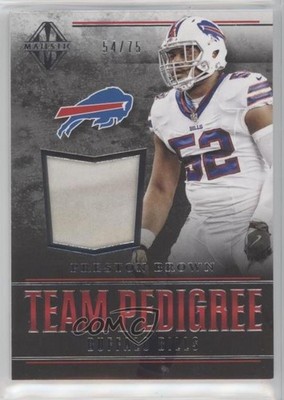 2017 Panini Majestic Team Pedigree Materials 54/75 Preston Brown #BB-PB a8r