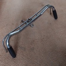 Vintage Rod Brake Handlebars Fixed Stem & Levers +  Bullet Grips Working Order