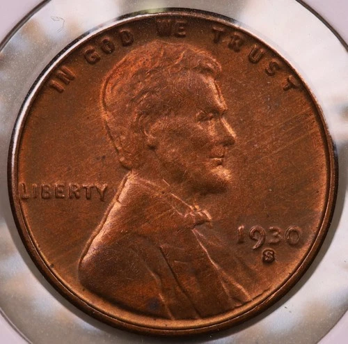 1930-S Lincoln Cent BU Red Brown ***RARE ORIGINAL RED BROWN CENT ***