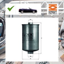 Knecht Kraftstofffilter AUDI CABRIOLET (8G7, B4) 1.8