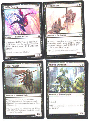 HUMAN KNIGHT BLACK  DECK 40 CARDS N-MINT MTG MAGIC UNPLAYED  G-54 $3 off deal