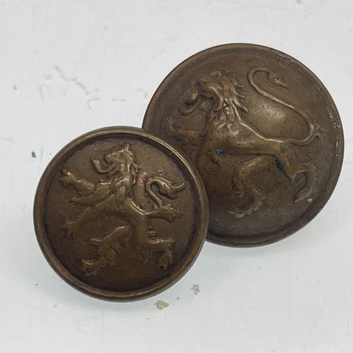 ORIGINAL WAR Military Uniform Button Curio WW1 WW2 Belgium German Lot A