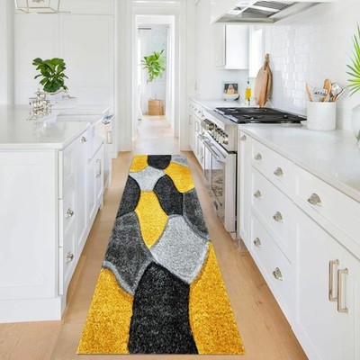 Shaggy Teppich Küche Flur Läufer Teppich Schlafzimmer Flauschig Teppich Flur Indoor Türmatte