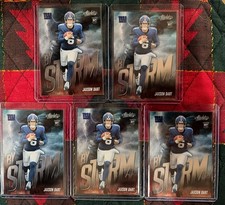 Jaxson Dart RC 2025 Absolute Football 5 X By Storm and 5 X Rookie Wave