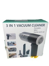 3 In 1 Portable Mini Home And Car Vacuum Cleaner AS-228, Black