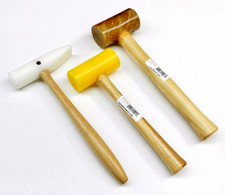 3Pc MALLETS Rawhide Nylon  Plastic NON Marring Hammer JEWELRY Making  Forming